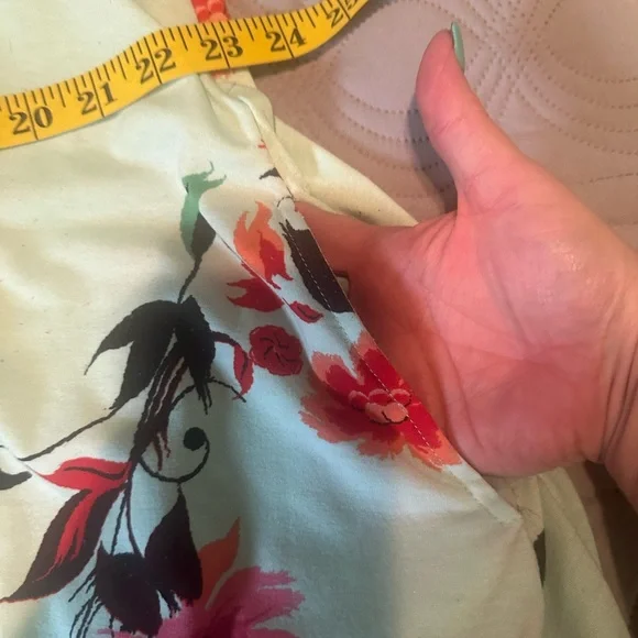 Mint green LulaRoe Jesse Floral Print Dress - Picture 4 of 5